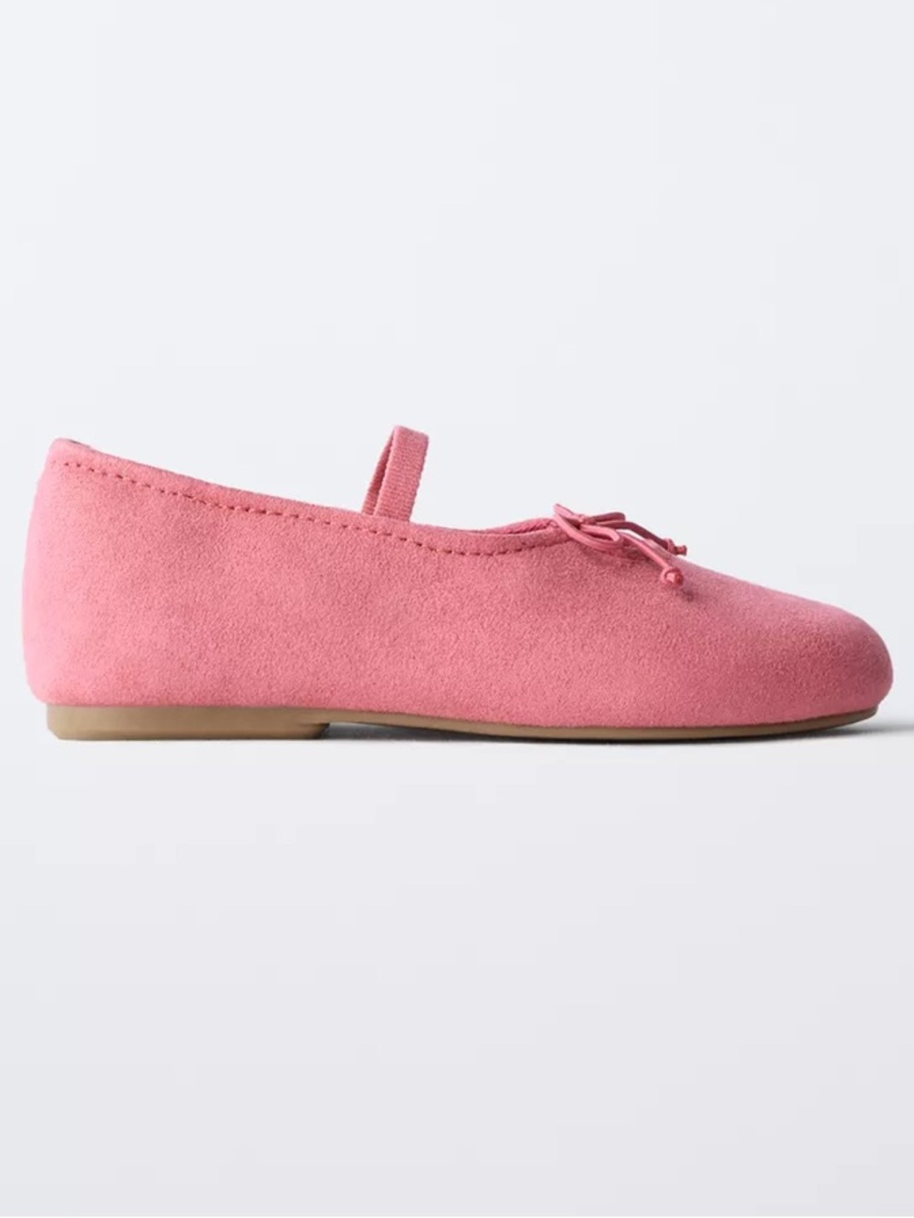 Zara Pink Ballet Flats with Bow Accent toddler